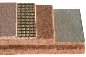 Stratigrafia di un pannello in fibra di legno da interno.  NaturaliaBau